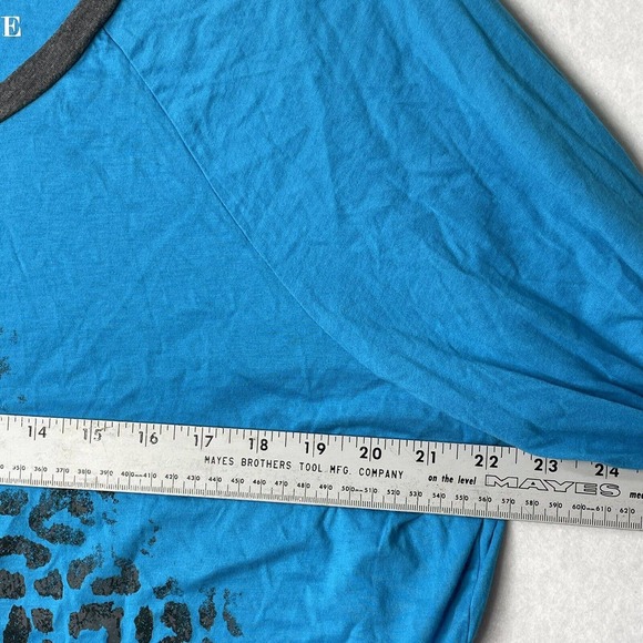 Cacique Sleepwear Pajama Top 1X Women's Plus Size 18/20‎ Blue Animal Print PJ - Picture 9 of 11